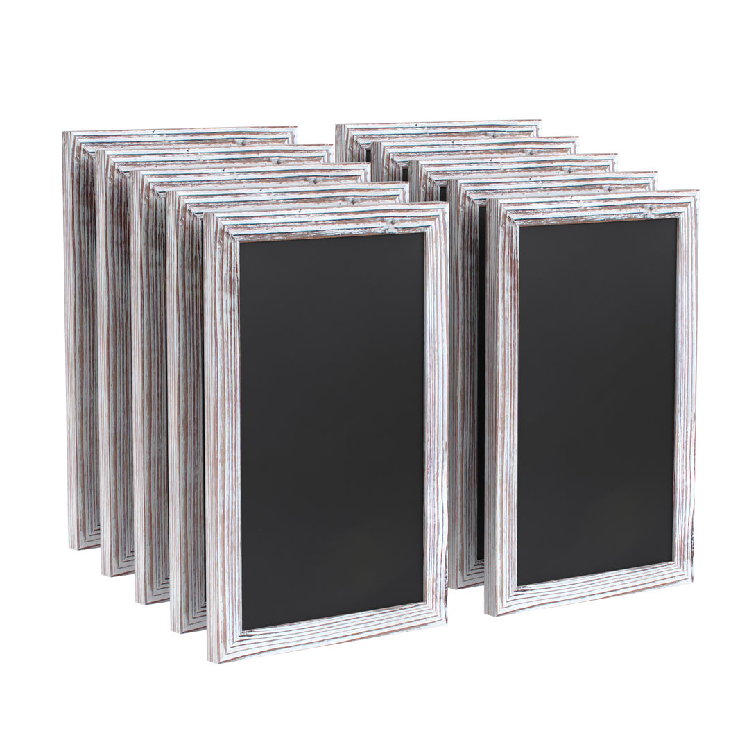 Millworks Wall Mounted Magnetic Chalkboards (Set of 10) Flash Furniture Frame