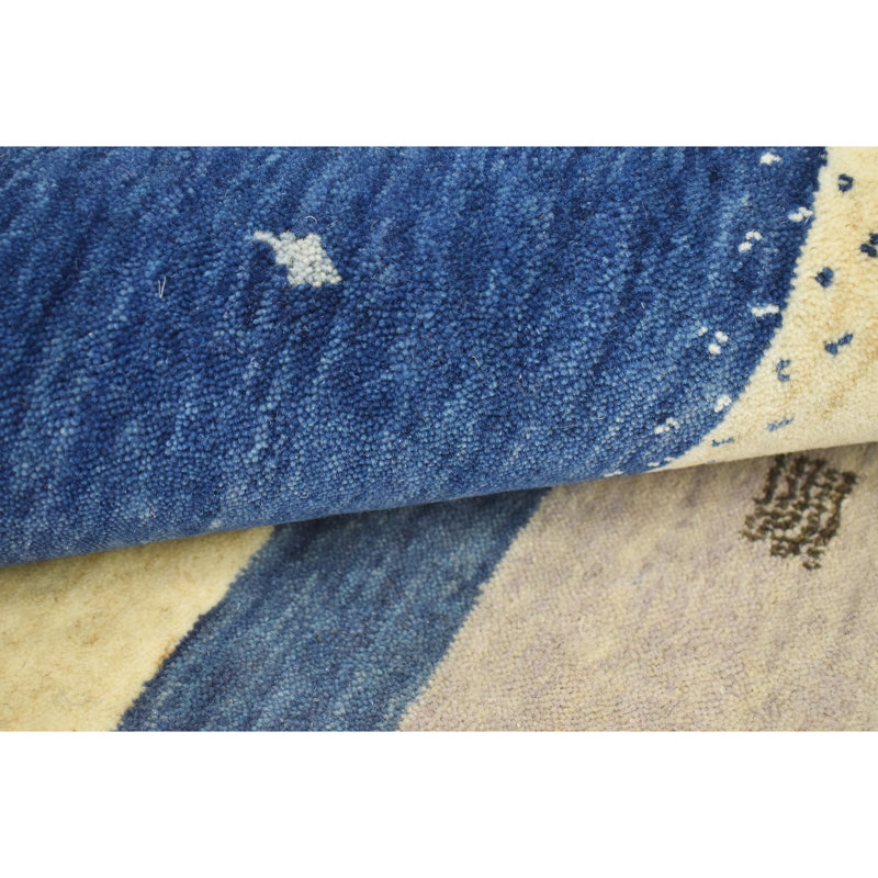 Handmade Wool Striped Area Rug, Runner 2'6" x 12'