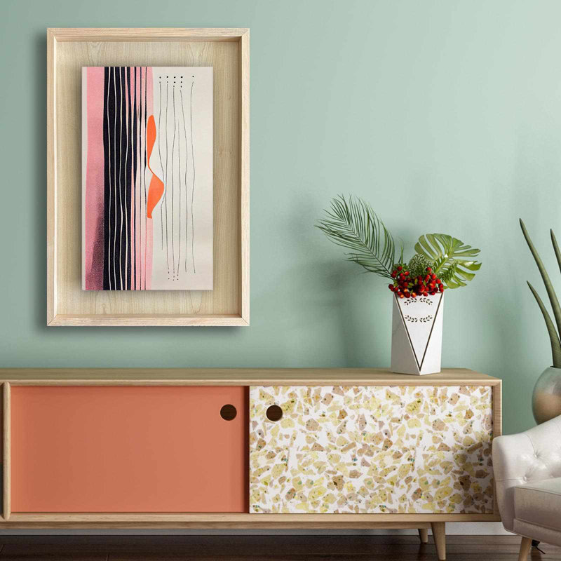 Elegant Framed Decorative Painting, 16.9 x 24.8 inches | 100% Solid Wood Frame (Thickness: 1.2 inches), 100% Maple MDF Background (Thickness: 0.1 inches), UV Printing | Perfect Wall Art for Home & Office Décor