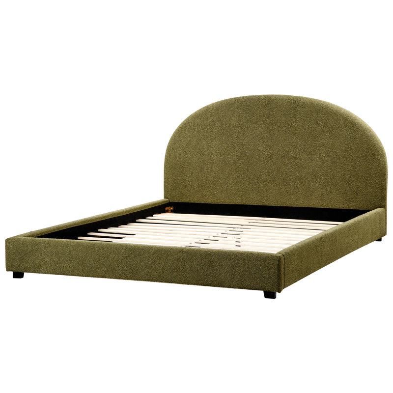 Bed Wood Veneer Bohemond, Green, Super King (6')