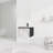 24'' Bathroom Vanity Wall Mounted. Ceramics Sink & Soft-Close Door. Black. Modern. Plywood. Profuse Space For Appliances In Bountiful Accessories