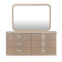 Commode et miroir mural West Kensington - Caramel sel de mer