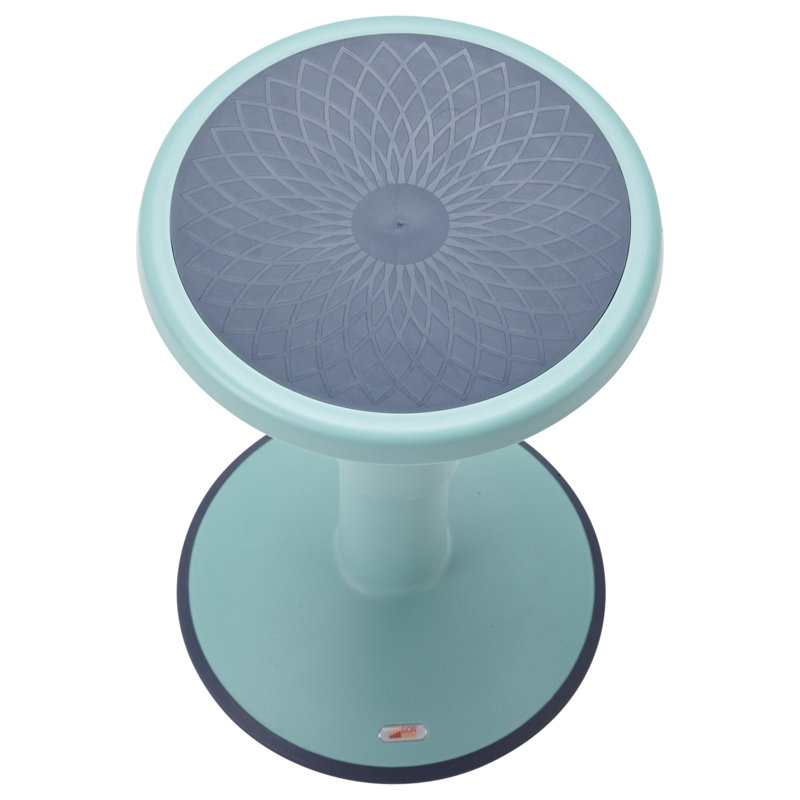 ECR4Kids SitWell Wobble Stool, Adjustable Height, Active Seating, Seafoam