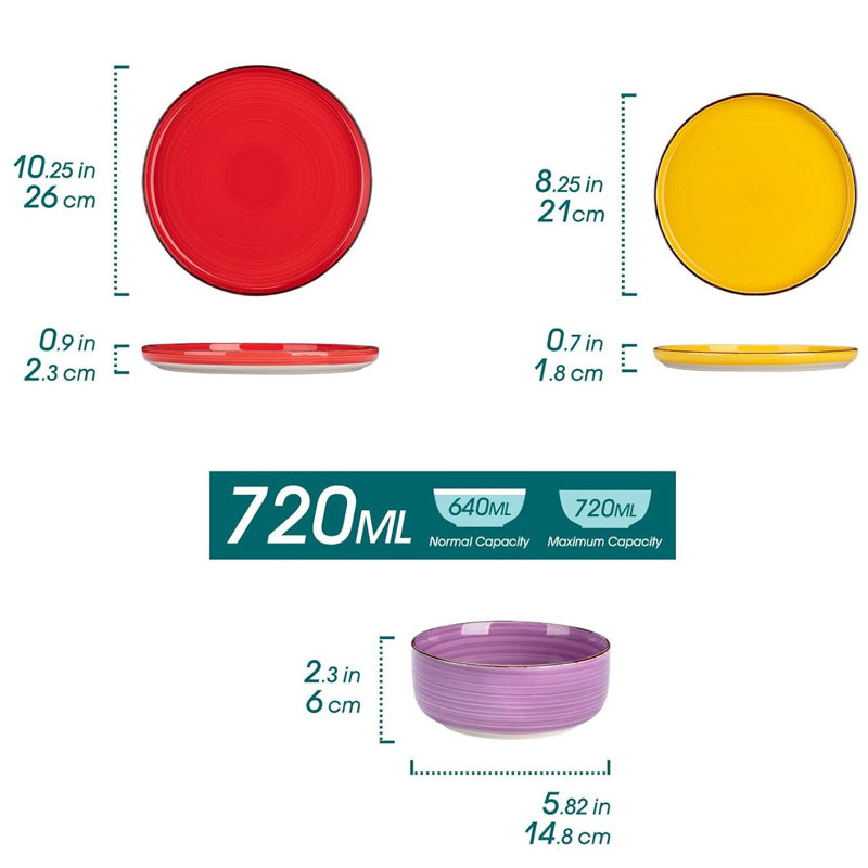 Stoneware Dinnerware - Service for 6