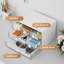 Organisateur de bureau avec 6 tiroirs, 3 tiroirs de rangement empilables, rangement de maquillage en plastique, organisateurs et rangement de bureau, boîte de rangement pour bureau, école, maison