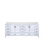 Meuble-lavabo double avec comptoir Carrara-110903933