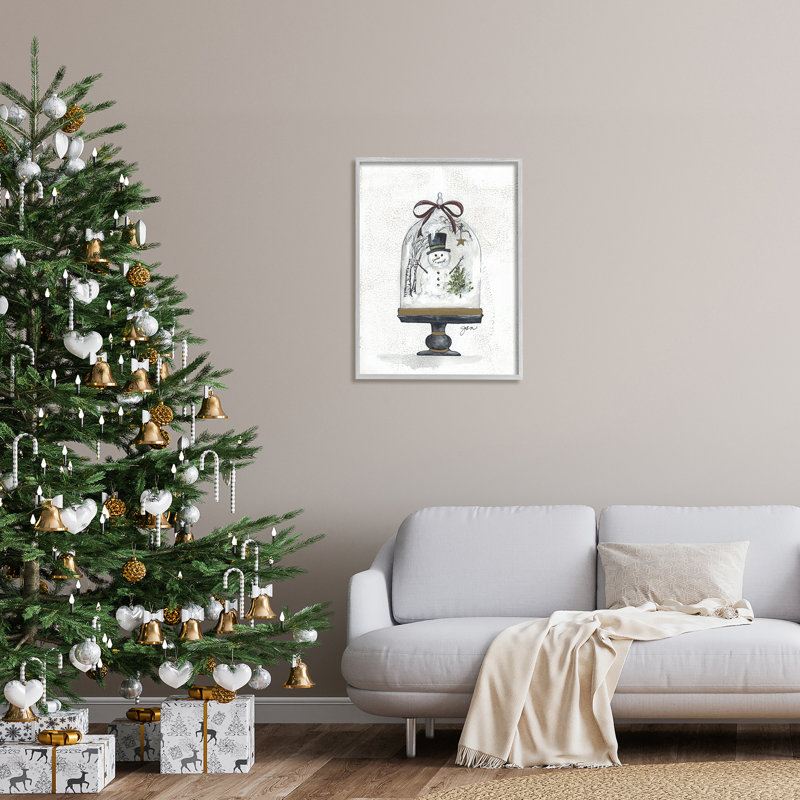Snowman Winter Scenery, H 30 po x l 24 po x P 1,5 po, Estampe numérique Farmhouse