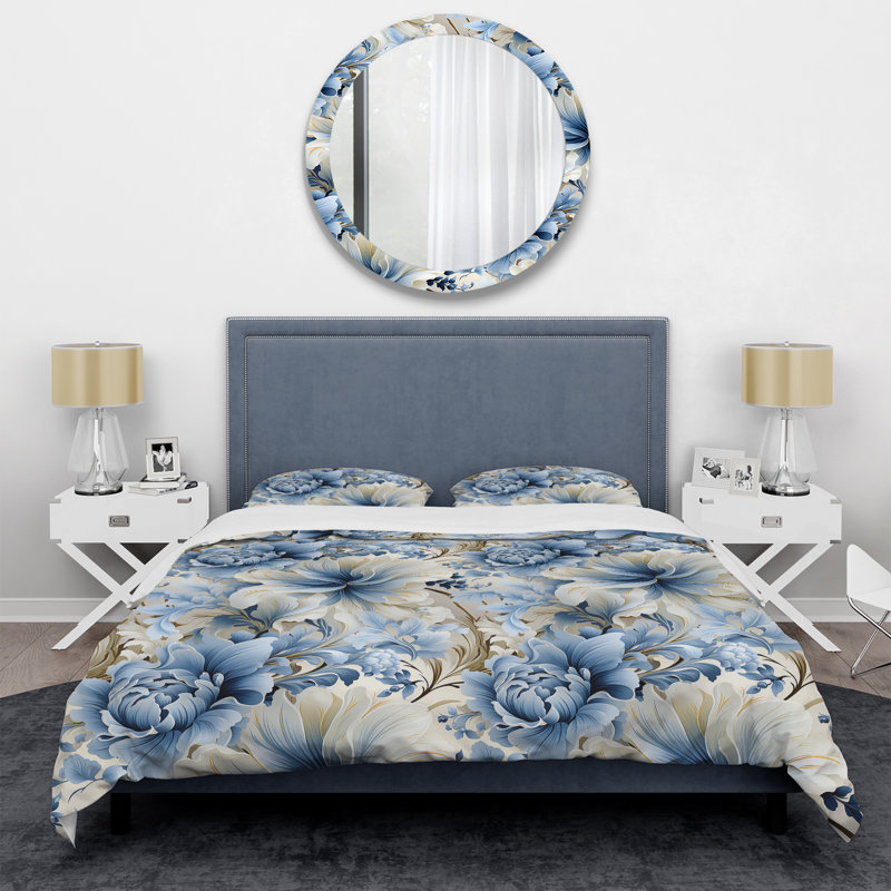 Ensemble de housse de couette Ethereal, Housse de couette pour grand lit et 2 taies décor