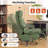 Faux Leather Office Chair with Retractable Footrest-1613609945