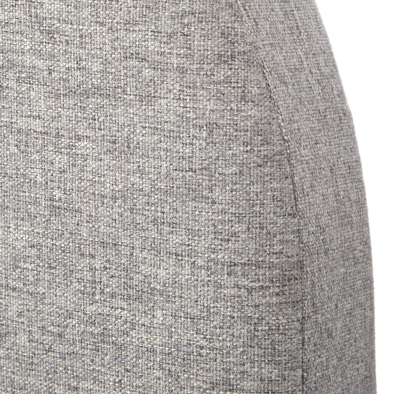 Upholstered Panel Bed, Light Gray