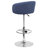 Nordin Swivel Upholstered Adjustable Height Counter Stool with Metal Frame-1046563564