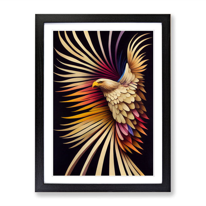 Windcrest Eagle - Wall Art, Black, 34cm H x 25cm W x 2cm D