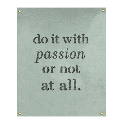 Tapisserie en polyester pour citation de passion
