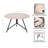 Avely Modern Round Wood and Metal Coffee Table-879190858