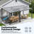 Hardtop Sloping Pitched Roof Gazebo, Outdoor Gazebos with Aluminum Frame-125368475