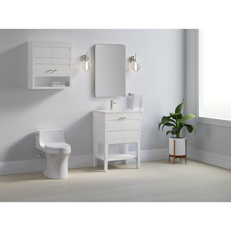Helst 24-In Bathroom Vanity Set, White