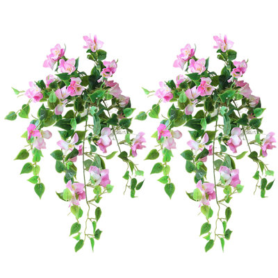 2 pièces de fleurs de prunier artificielles d'extérieur pour jardin