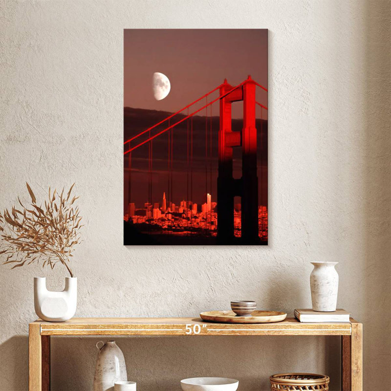 Lilie Golden Gate Moon, 36" H x 24" W