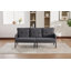 Oversized Loveseat Sofa With Plush Cushioning, Modern Corduroy Upholstery, Sturdy Metal Legs, Convenient Side Pockets, And Compact Multi-Space Adaptability.-825793580