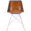 Chaise d'appoint rembourrée en cuir Glossop-1189501795-1179892363