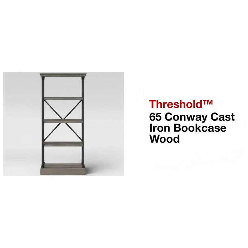 65" Cast Iron Bookshelf