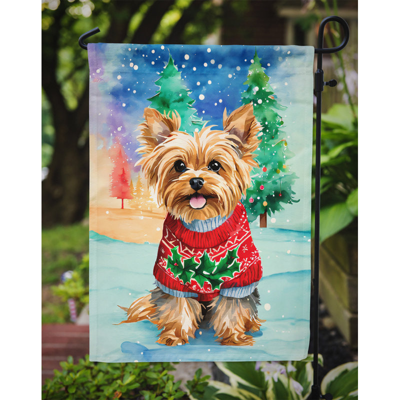 Double Sided Polyester Christmas, 15.5'' H x 11.25'' W