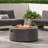 WELLINGTON ROUND IRON FIRE PIT -40,000 BTU,TANK OUTSIDE