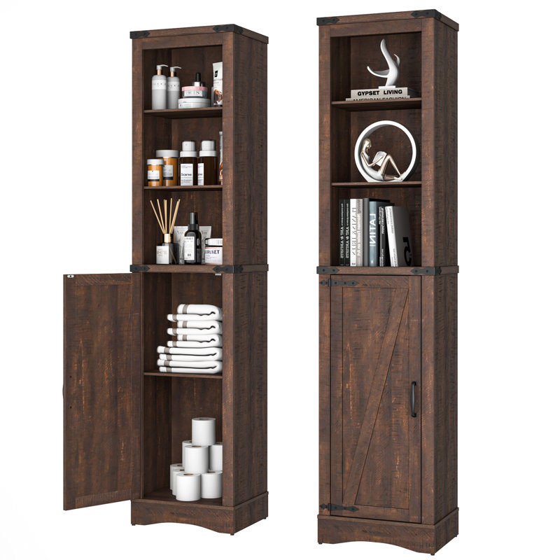 Armoire à linge autoportante Irtiza, Brun
