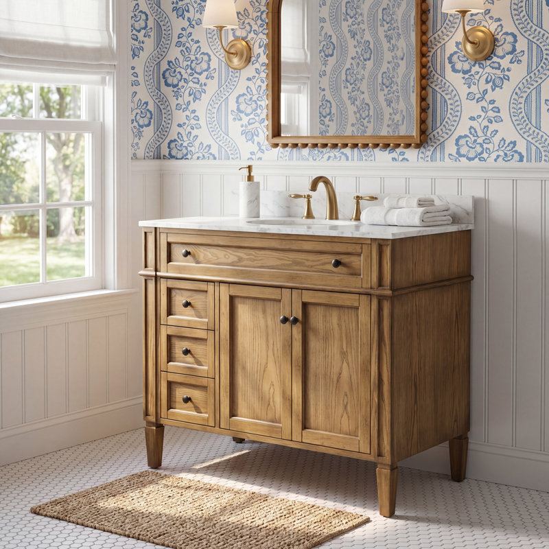 Rivers 40" Single Bathroom Vanity, Driftwood