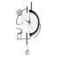 Horloge murale cerf