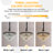 Clear Crystal Chandelier Vintage Farmhouse Round Ceiling Chandelier Pendant Lamp With Matt Black Iron Frame