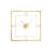Metal Open Frame Decorative Gold Wall Clock