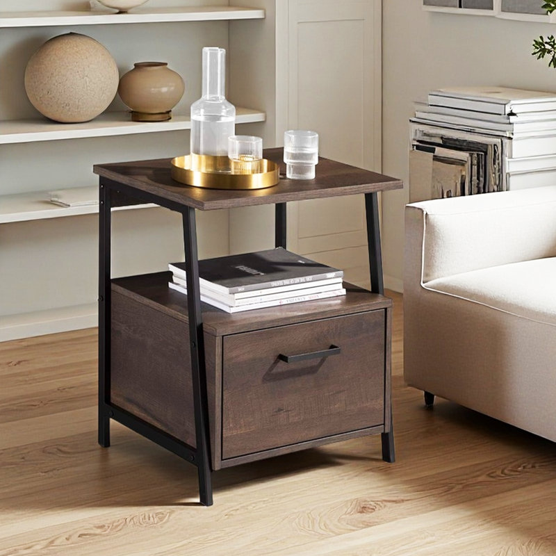 Table de bout avec rangement Alderside