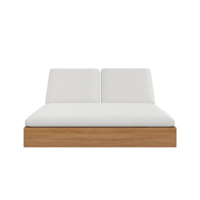 Beja Outdoor Teak Chaise Lounge