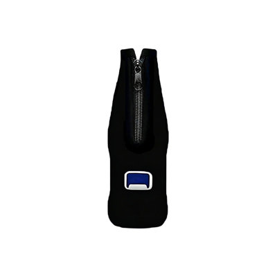 Manchon de refroidisseur de bouteille d'eau en néoprène pour bouteille de bière avec ouvre-bouteille intégré avec fermeture à glissière et couvercle pour bouteilles de bière standard de 330 ml