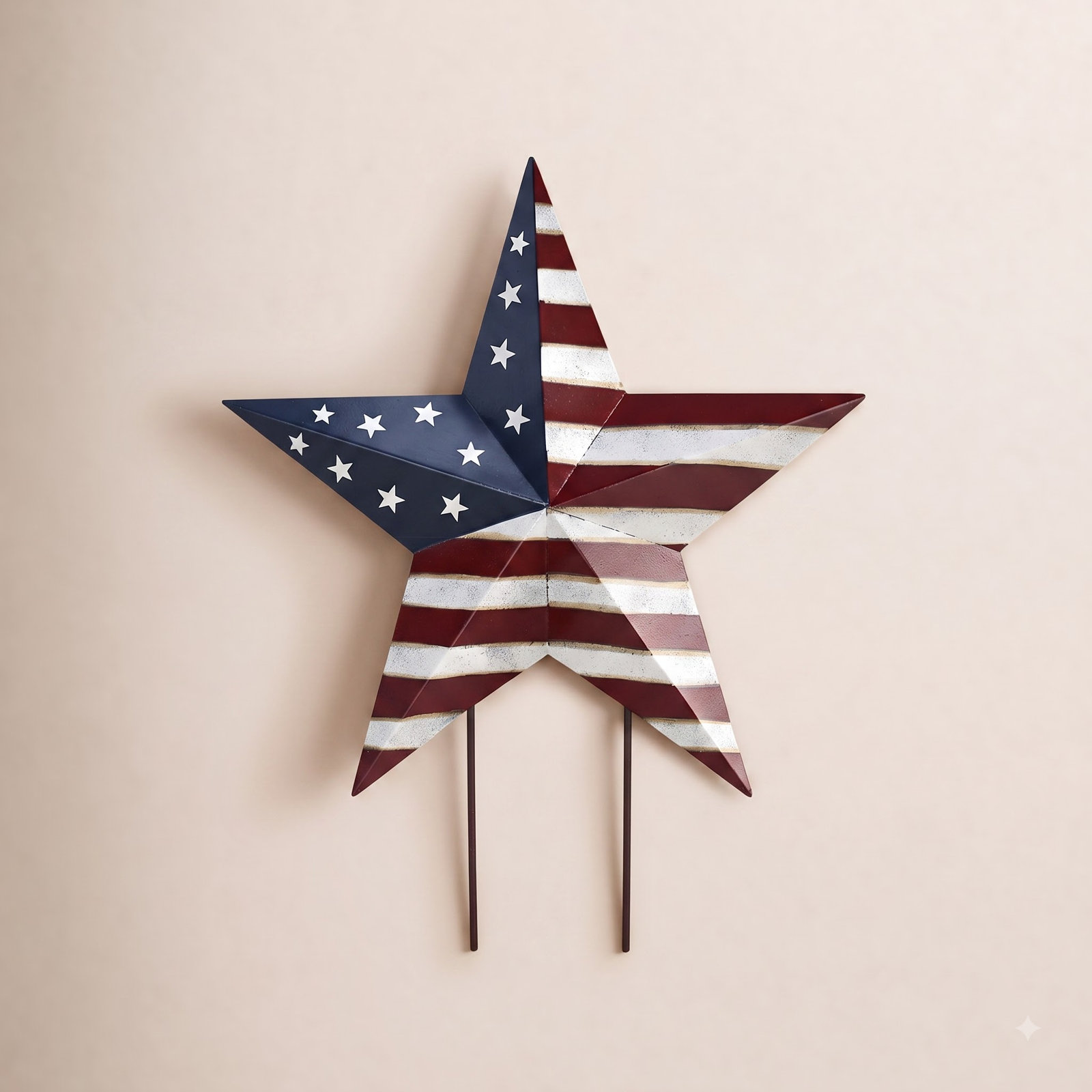 Patriotic Star Garden Stake