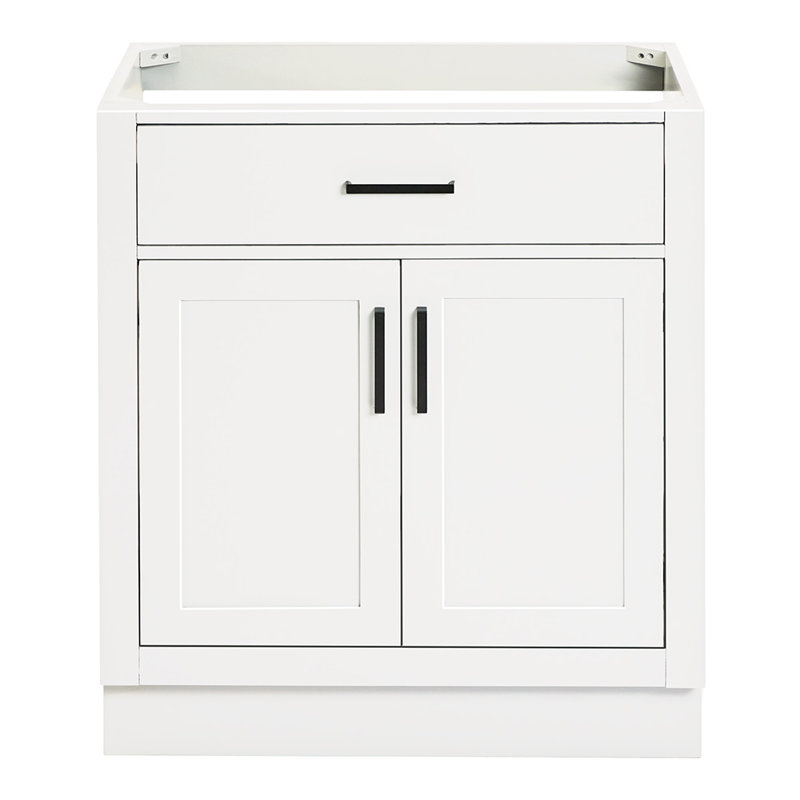 Base de meuble-lavabo simple 30 po Osoria, Blanc