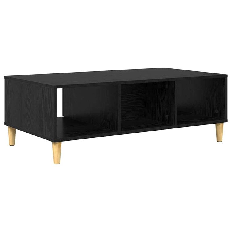 With Storage With Door Engineered Wood, Black Oak