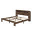 Base de lit en bois Tech-Ready avec tête de lit à DEL ambiante, deux prises USB et amplement de rangement sous le lit-158046267