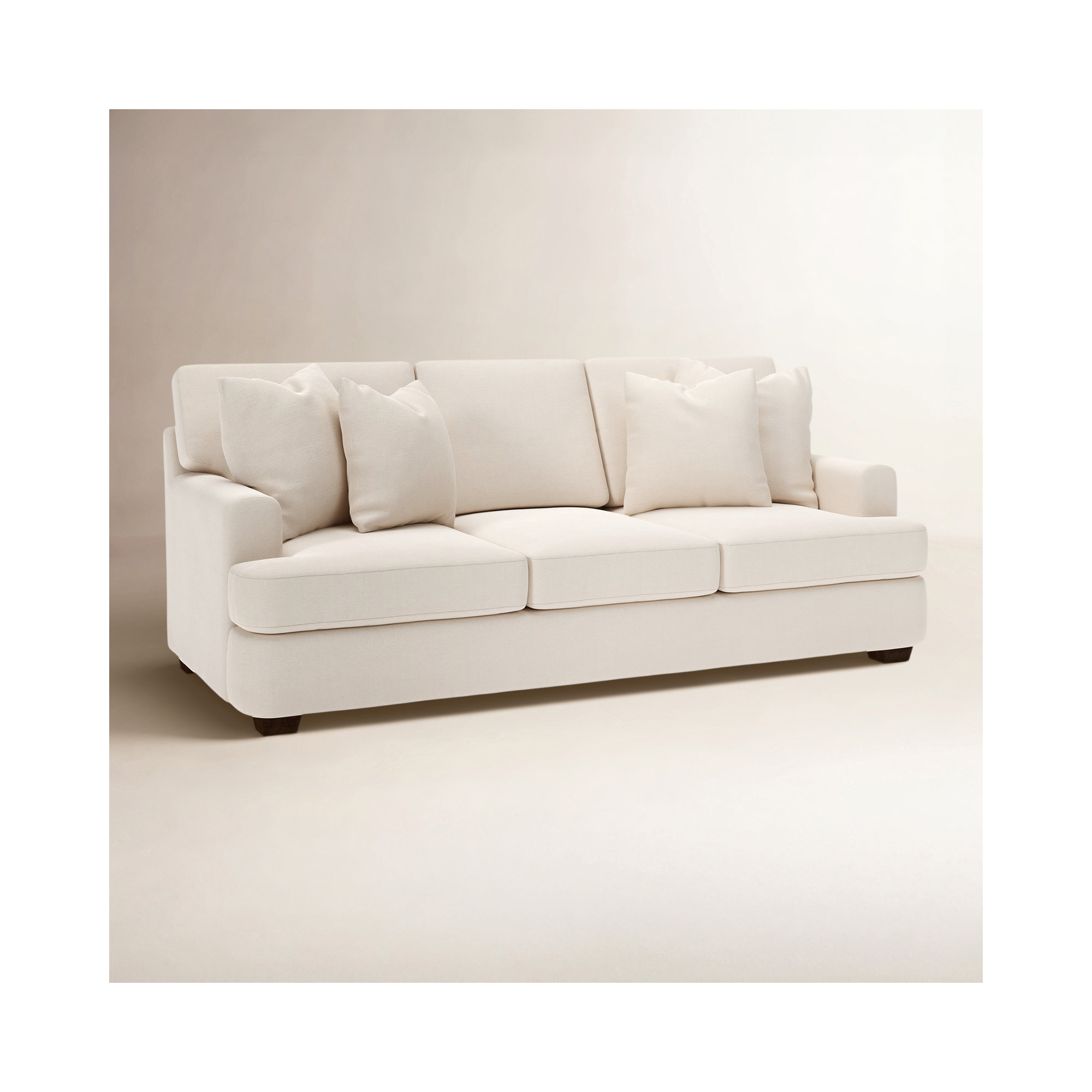 Emilio 90'' Upholstered Sofa, Canvas Canvas Sunbrella® Canvas