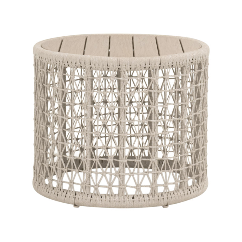 Knit Outdoor Round End Table