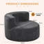 One Seater Compressed Round Curved Sofa Chair-2011588824