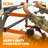 Material Rack Wall Mount Storage System And Lumber Storage Rack - PBR-0410, Orange/Grey