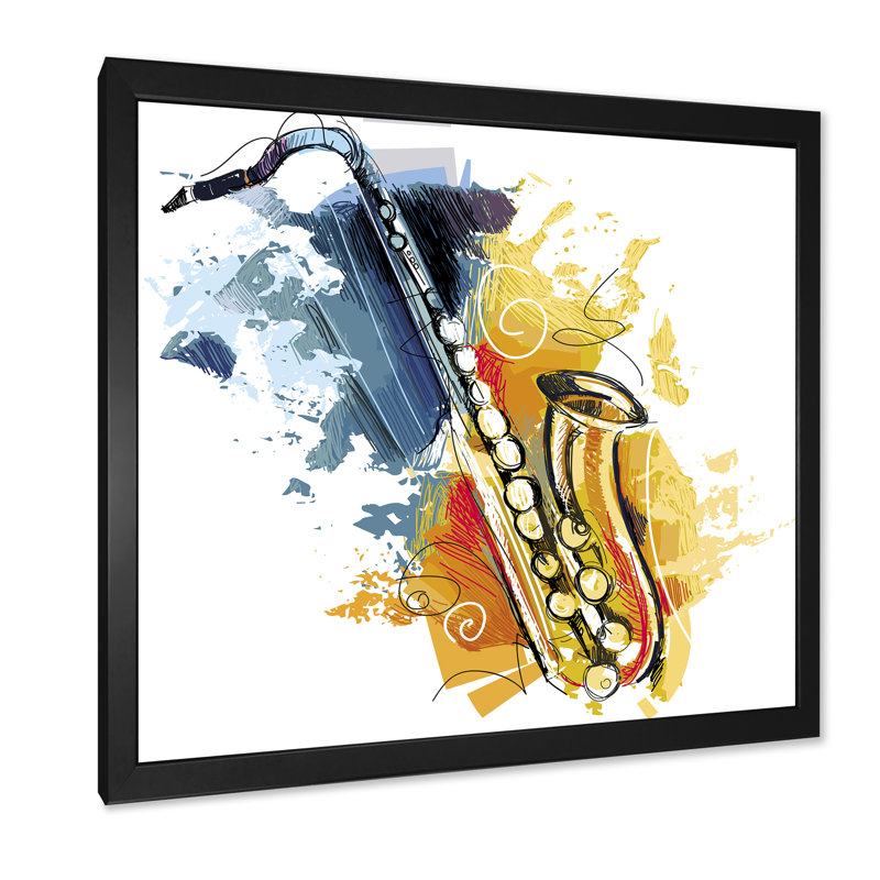 Marble Stone Mosaic - reproduction d'art sur toile industrielle, Cadre photo noir, H 16 po x l 16 po x P 1 po