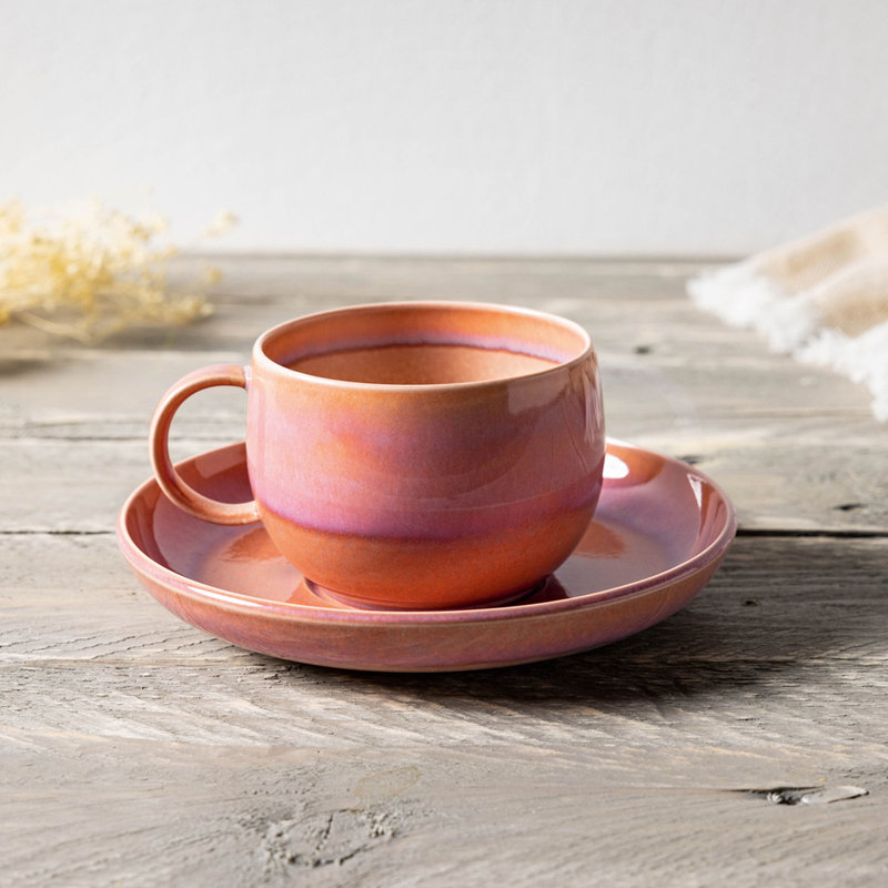 Perlemor Coffee Cup, Coral
