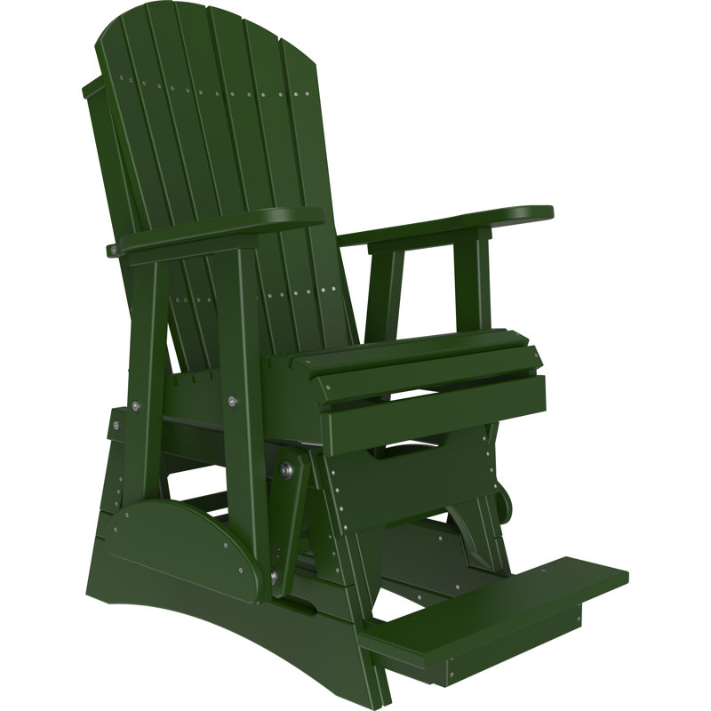 Chaise d'extérieur coulissante en polywood, Vert