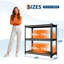 Étagère de garage robuste en métal à 3 niveaux, support de rangement réglable, capacité de 2300 lb, 36 x 36 po