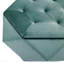 Repose-pieds Velvet Polygon, capitonné - vert-130176412
