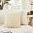 Striped Velvet Decor Soft Throw Pillow Covers With Wave Design（Set of 2）-101450530-101450524
