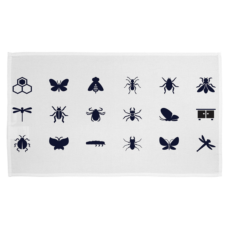 Douthit Waffle Texture Tea Towel Kitchen Towel